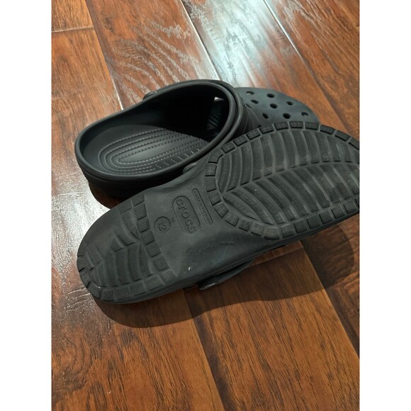 Crocs Classic 10001-001 Black Slip On Clog Sandals US Men Size 12